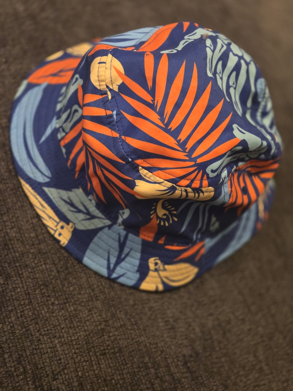 Young & Restless Tropical Skeleton Print Bucket Hat - Picture 4 of 4